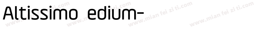 Altissimo Medium字体转换